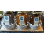 Trio Chutneys, Tapas style Ceramic Dishes and serving platter